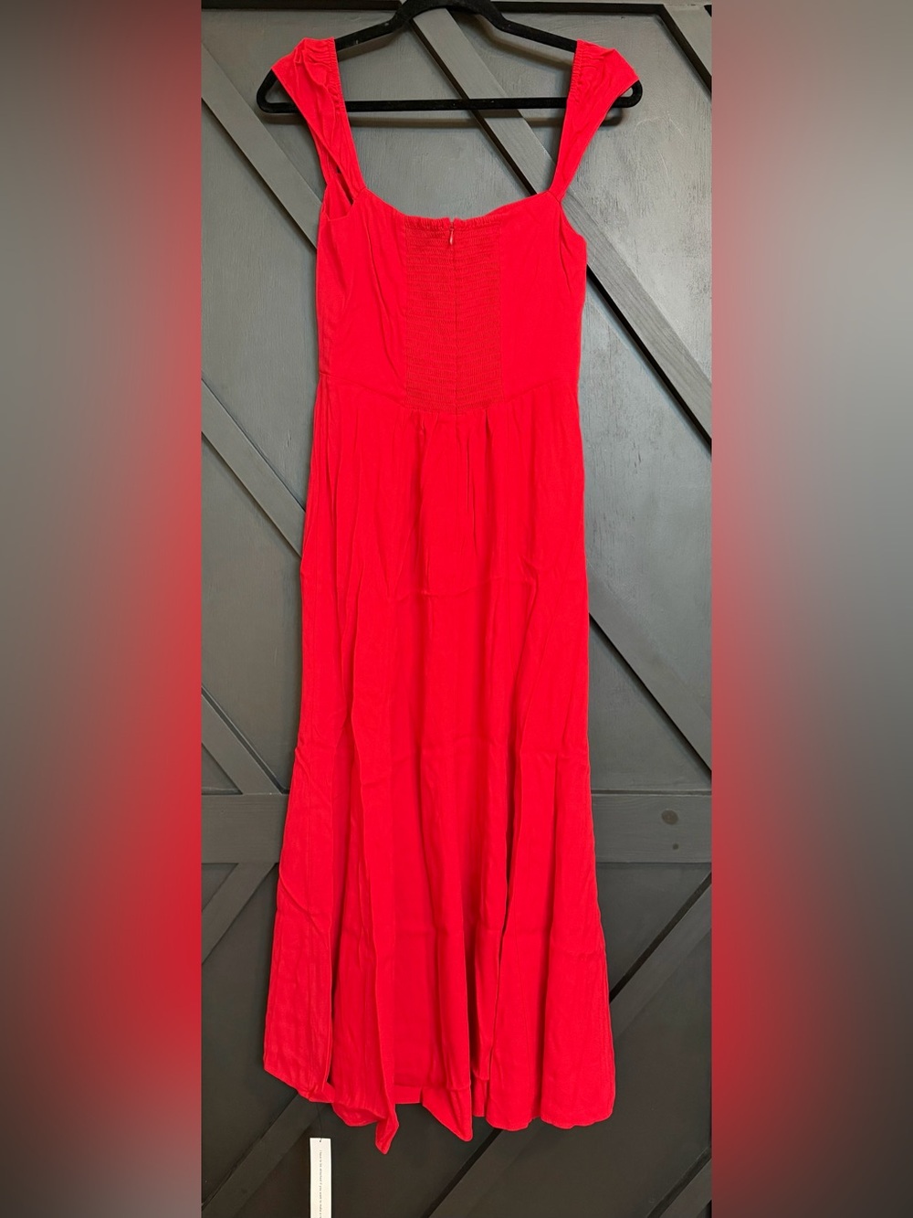 NWT Reformation Bryson Dress in Cherry Red, Size 6 - Picture 9 of 15